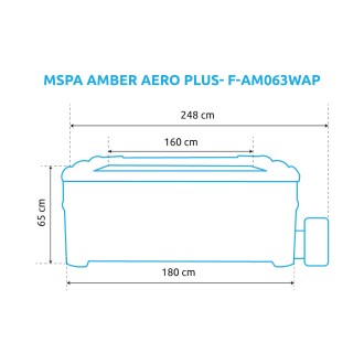 Bazén vířivý MSPA AMBER AERO PLUS- F-AM063WAP