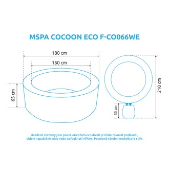 Bazén vířivý MSPA COCOON-ECO F-CO066WE