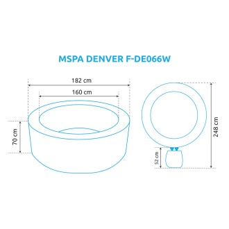 Bazén vířivý MSPA DENVER F-DE066W