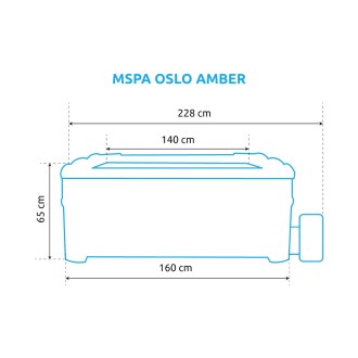 Bazén vířivý MSPA OSLO AMBER F-AM063W (+ izolační vrstva 2026)