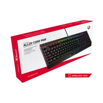 HyperX Alloy Core RGB herní klávesnice, US – černá