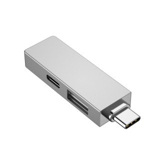 USB-C Hub WiWU T02 Pro, 3x USB 3.0 – šedá