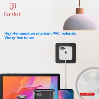 Univerzální cestovní adaptér Earldom ES-SC20 s časovačem, UK/US na EU, 250 V – bílá