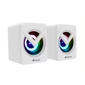 Kisonli L-1040 Reproduktory AUX, 2x2.5W - Bílá