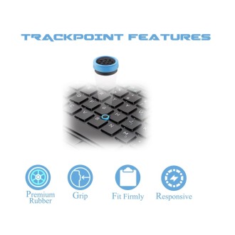 DeTech Trackpoint krytka pro Dell Latitude E řady – modrá/černá