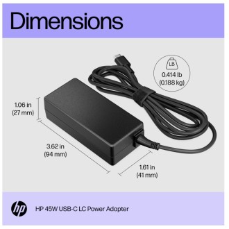 HP napájecí adaptér, 45W – USB-C