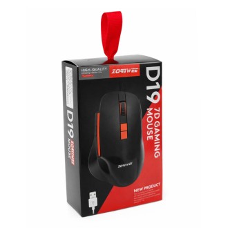 Zornwee D19 herní optická myš, 7D, RGB – černá