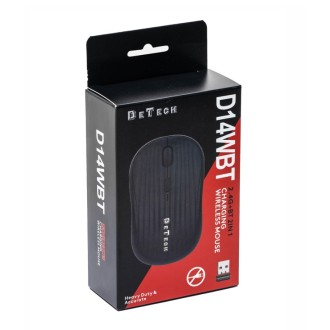 DeTech bezdrátová myš, USB (D14WBT) – černá