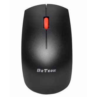 DeTech bezdrátová myš, USB (D15WL) – černá