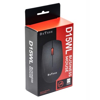 DeTech bezdrátová myš, USB (D15WL) – černá