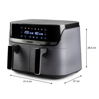 Dvojitá horkovzdušná fritéza 4+4 l - digitální - DOMO DO552FR