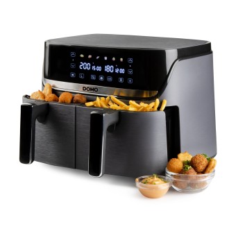 Dvojitá horkovzdušná fritéza 4+4 l - digitální - DOMO DO552FR
