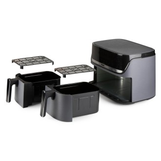 Dvojitá horkovzdušná fritéza 4+4 l - digitální - DOMO DO552FR