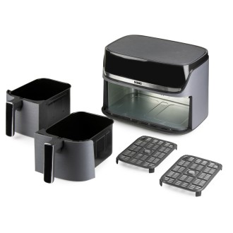 Dvojitá horkovzdušná fritéza 4+4 l - digitální - DOMO DO552FR