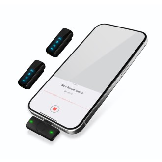 Connect IT ClipMic Pro bezdrátový mikrofon USB-C (2 ks + receiver) – černá