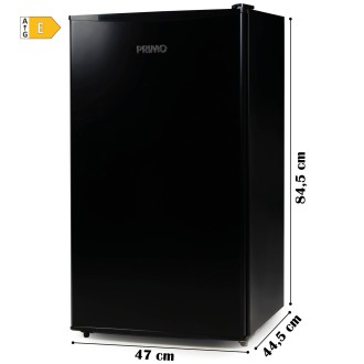 Lednice s mrazákem uvnitř - černá - PRIMO PR145FR