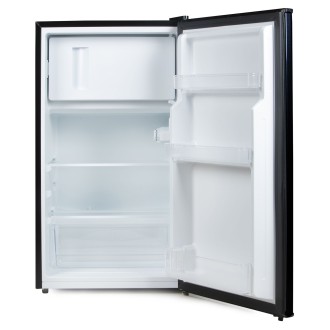 Lednice s mrazákem uvnitř - černá - PRIMO PR145FR