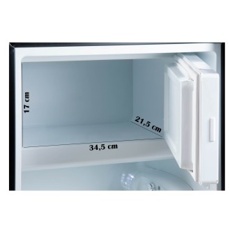 Lednice s mrazákem uvnitř - černá - PRIMO PR145FR