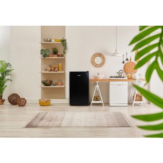 Lednice s mrazákem uvnitř - černá - PRIMO PR145FR