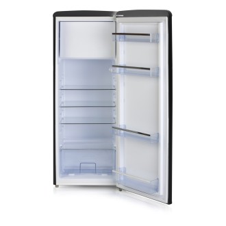 Retro lednice s mrazákem uvnitř - černá - PRIMO PR164RKZ