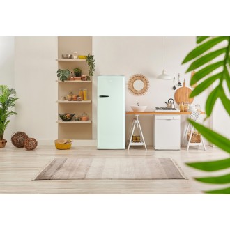 Retro lednice s mrazákem uvnitř - zelená - PRIMO PR165RKMG