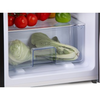 Retro lednice s mrazákem nahoře - černá - PRIMO PR166RKZ