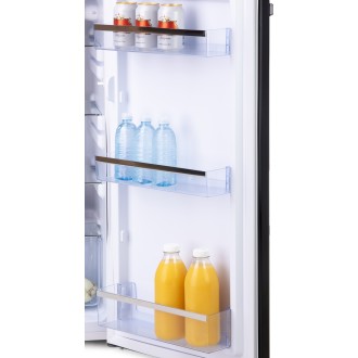 Retro lednice s mrazákem nahoře - černá - PRIMO PR166RKZ