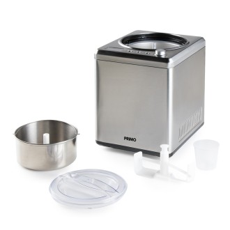 Zmrzlinovač s kompresorem - nerezový - PRIMO PR408IM