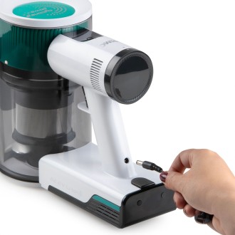 Tyčový aku vysavač s kloubem 2v1 - zelenobílý 22,2 V - PRIMO PR510SV