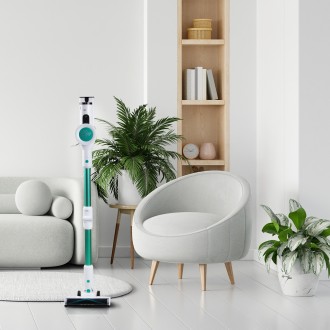 Tyčový aku vysavač s kloubem 2v1 - zelenobílý 22,2 V - PRIMO PR510SV