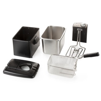 Fritéza nerezová černá - záruka 10 let - DOMO DO1014FR