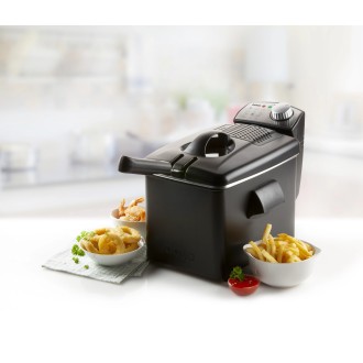 Fritéza nerezová černá - záruka 10 let - DOMO DO1014FR