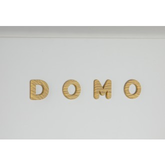 Retro mrazák - bílý s dekorací dřeva - DOMO DO91711R