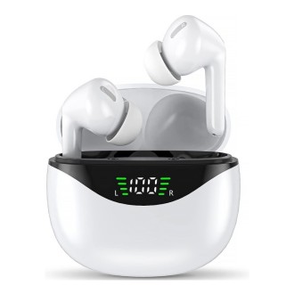 High Quality Bezdrátová TWS sluchátka CS-121 s nabíjecím pouzdrem – bílá