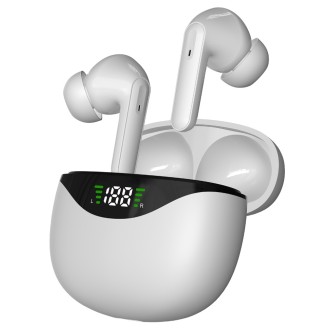 High Quality Bezdrátová TWS sluchátka CS-121 s nabíjecím pouzdrem – bílá