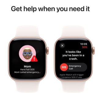 Apple Watch Series 10 GPS 42mm Alu Sport Band S/M Rose Gold/Light Blush