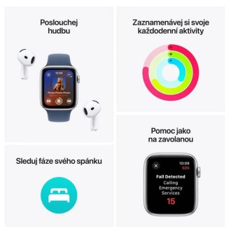 Apple Watch SE (2 Gen) GPS 40mm Alu Sport Band S/M Starlight