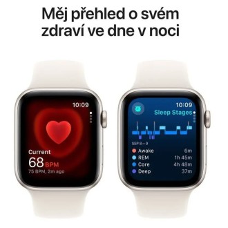 Apple Watch SE (2 Gen) GPS 40mm Alu Sport Band S/M Starlight