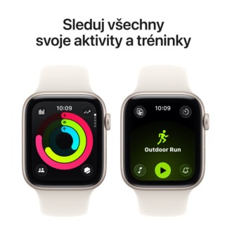 Apple Watch SE (2 Gen) GPS 40mm Alu Sport Band S/M Starlight