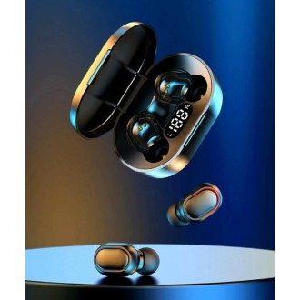 DeTech Bezdrátová TWS sluchátka E7S 5.3 – černá