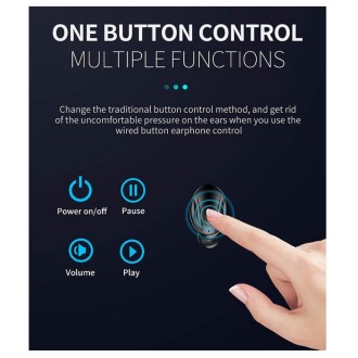 High Quality Bezdrátová TWS sluchátka XG-13 – černá