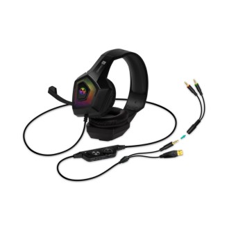 Connect IT Battle RGB Ed. 3 herní sluchátka s mikrofonem, 2x Jack+USB – černá