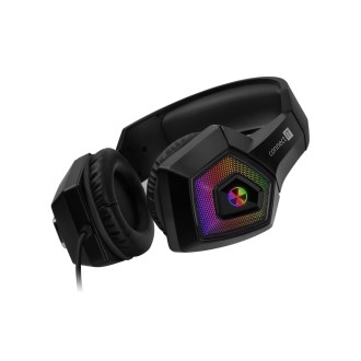 Connect IT Battle RGB Ed. 3 herní sluchátka s mikrofonem, 2x Jack+USB – černá