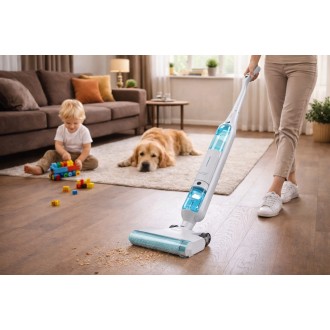 Podlahový čistič 2v1 s odsáváním - DOMO DO253SW