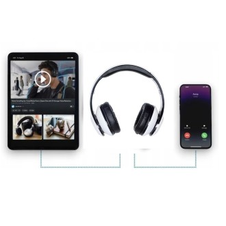 Terris Bezdrátová Sluchátka s NFC – bílá