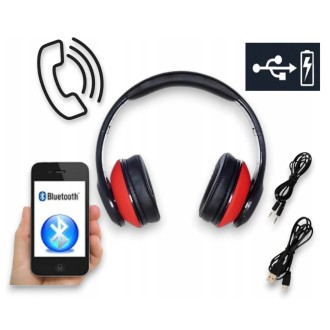 Terris Bezdrátová Sluchátka s NFC – červená