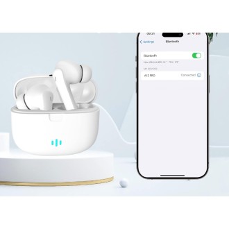 High Quality Bezdrátová TWS sluchátka A12 Pro – bílá