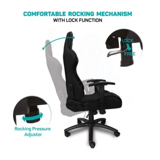 Connect IT Monaco Pro herní křeslo látkové - černá