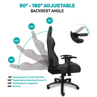 Connect IT Monaco Pro herní křeslo látkové - šedá/černá