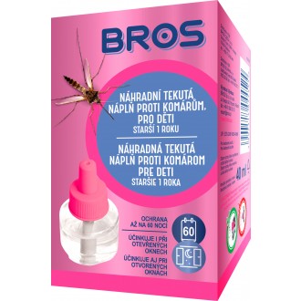 BROS – náhradní tekutá náplň proti komárům, pro děti